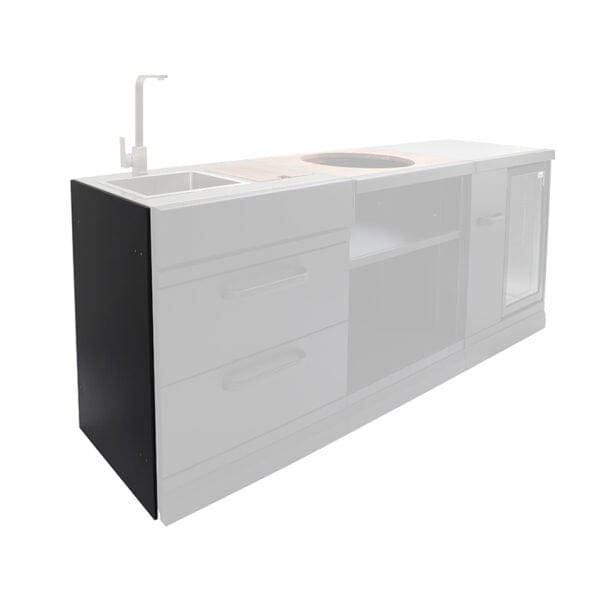 GRLLR GR-24-CON-SCP kutni modul prikazan kao funkcionalno rješenje za povezivanje elemenata u vanjskoj kuhinji.