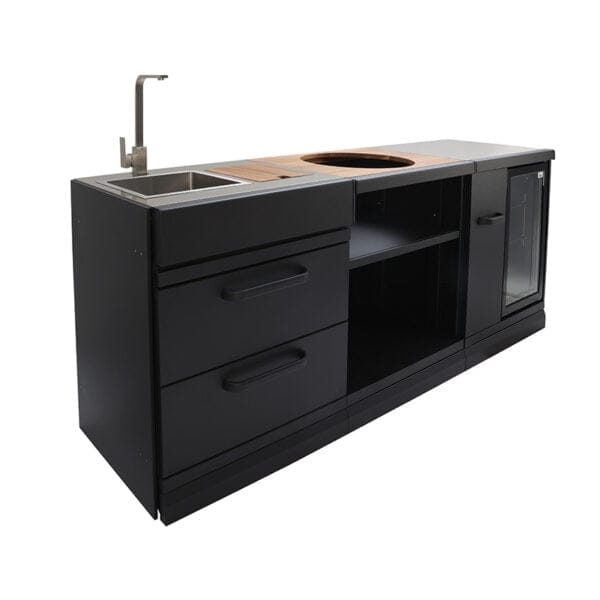 GRLLR GR-24-CON-SCP kutni modul prikazan kao funkcionalno rješenje za povezivanje elemenata u vanjskoj kuhinji.