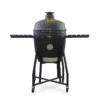 GRLLR Ember 22-inch kamado roštilj prikazan u detaljnom kadru, naglašavajući robustan dizajn i kvalitetu izrade za roštiljanje.